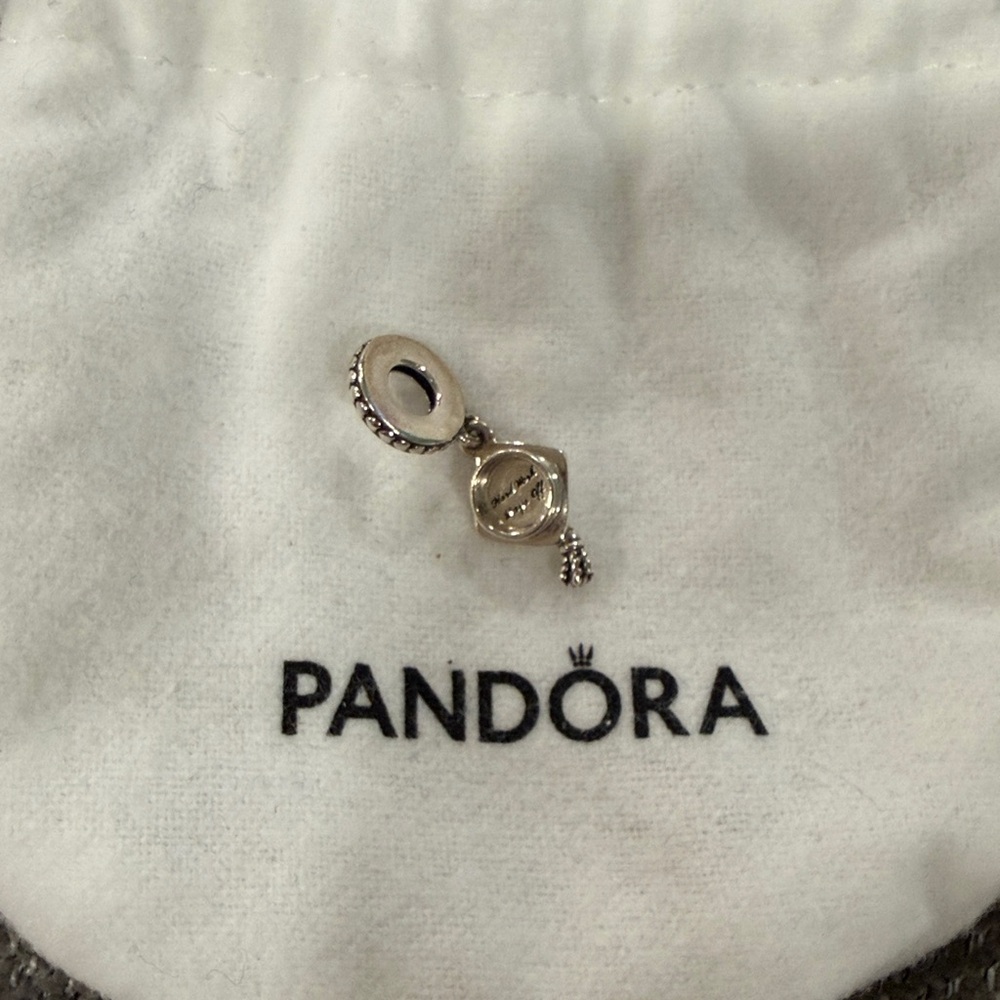 Pandora Silver Dangle Graduation Cap